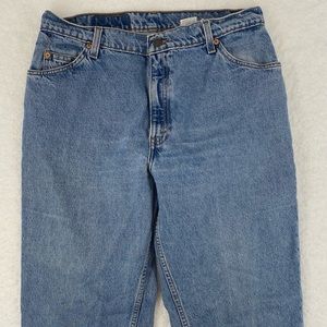 VTG Levi’s Women’s Relaxed Tapered High Waist Mom Jeans Orange Tab Size 16M